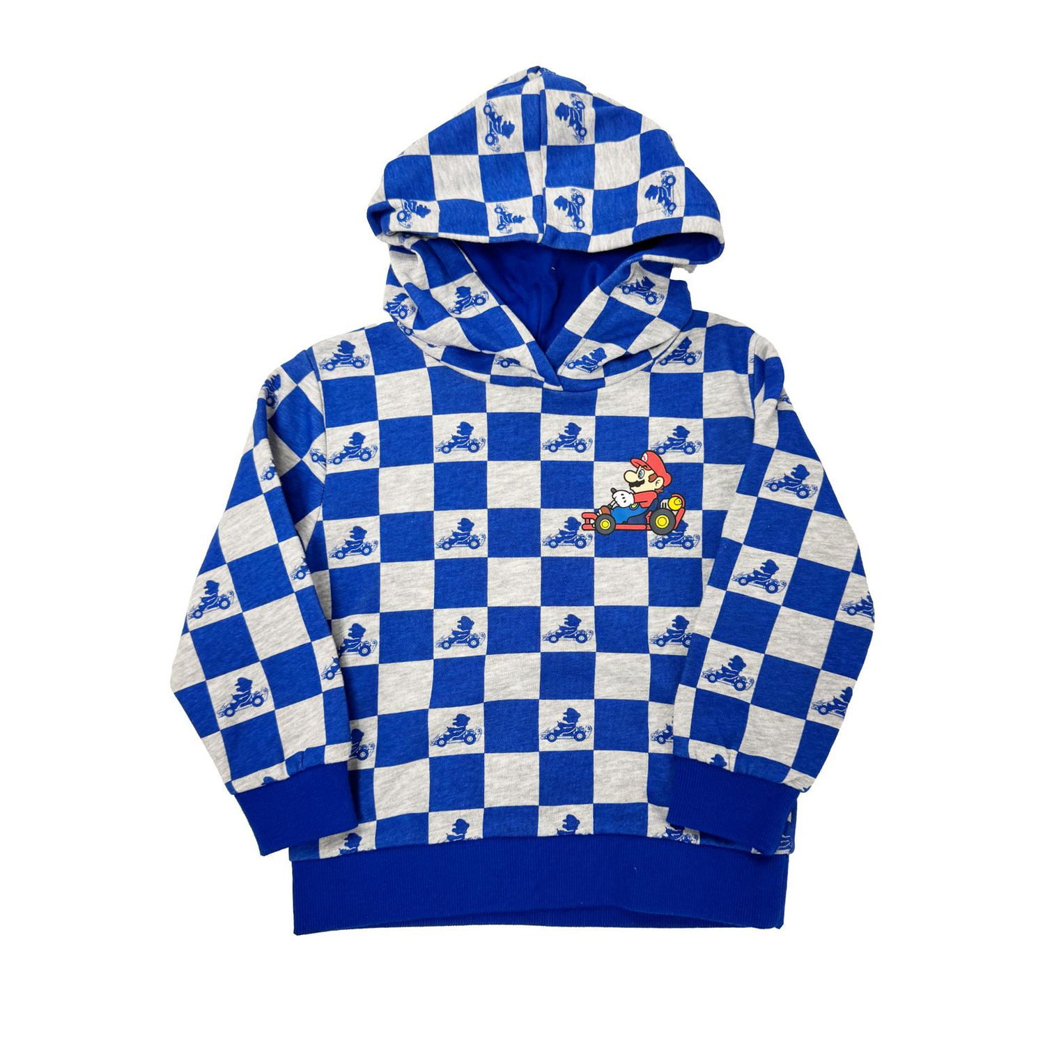 Toddler Boys Mariokart Mario Starts Long Sleeve Hoodie
