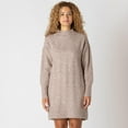 thumbnail image 1 of Devoted long sleeve wide rib mock neck sweater dress, 1 of 4
