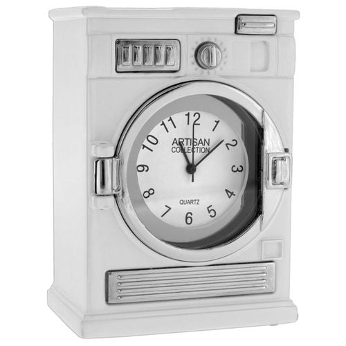 Horloge de bureau Laveuse à chargement frontal (C1648WH)