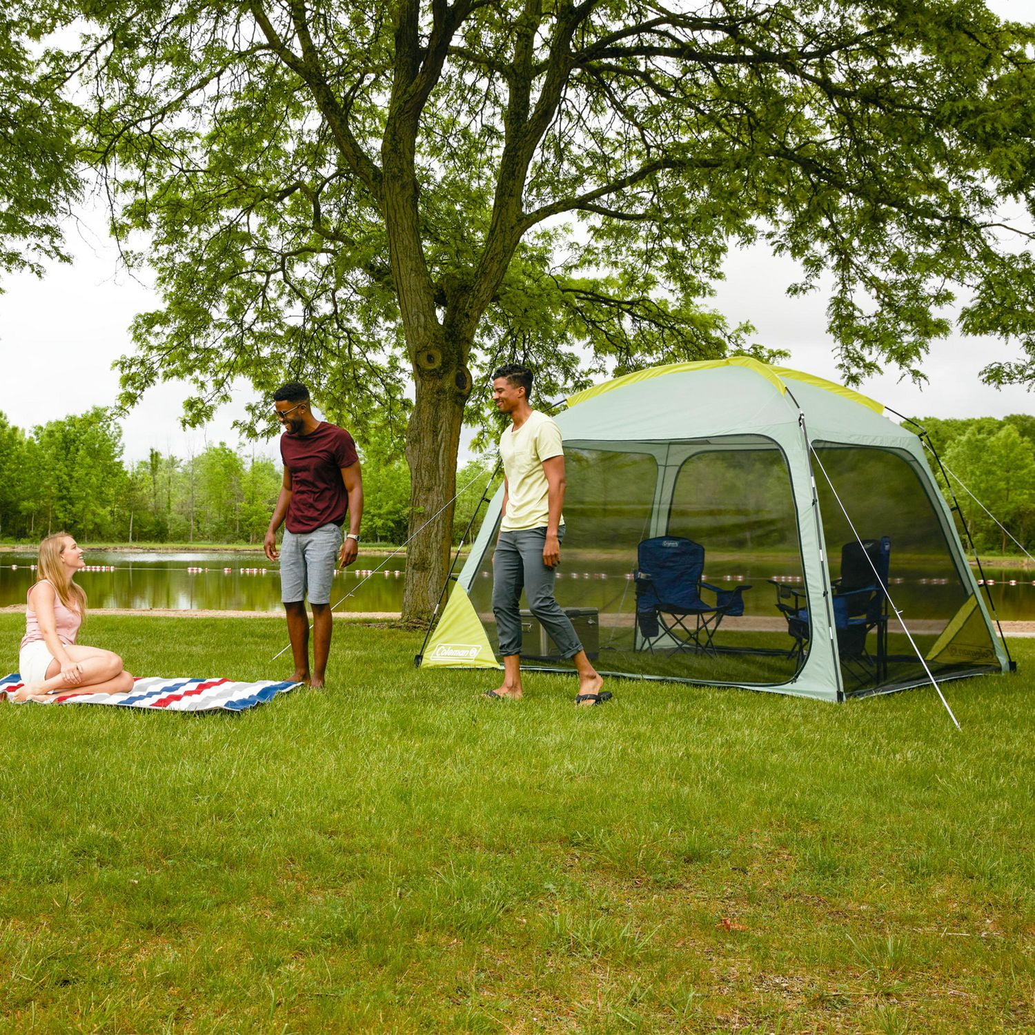 Coleman Skyshade 10 x 10 Screen Dome Canopy Sun Shelter Tent 10 x 10 ft. Walmart