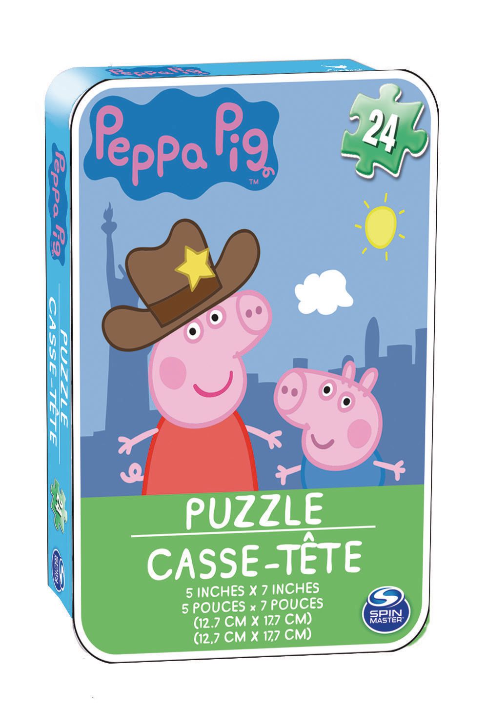 Peppa Pig - Casse-tête dans une mini-boîte en métal – 778988524640