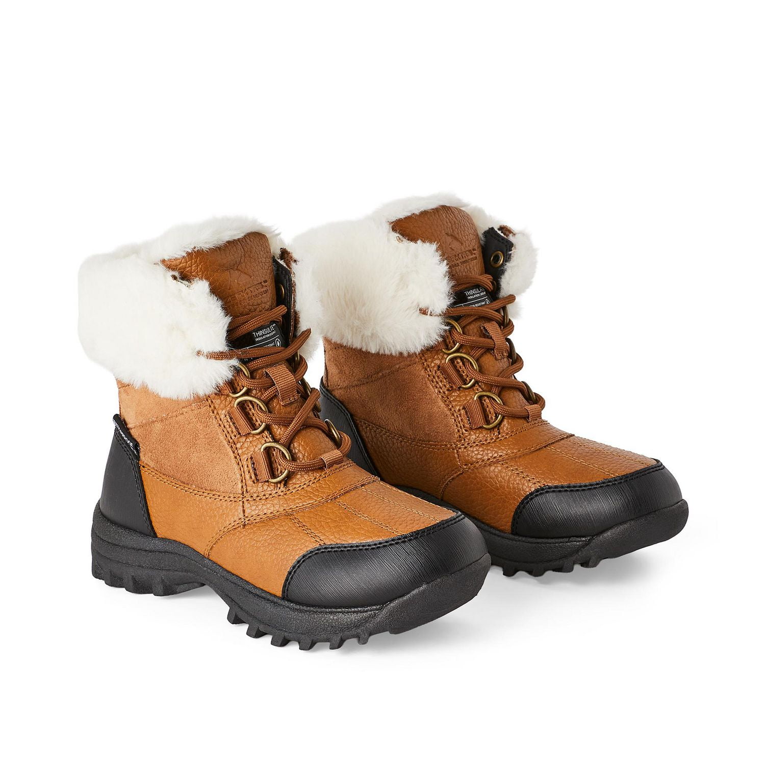 Bottes d’hiver à revers repliés Ozark Trail pour femmes Pointures 6-10