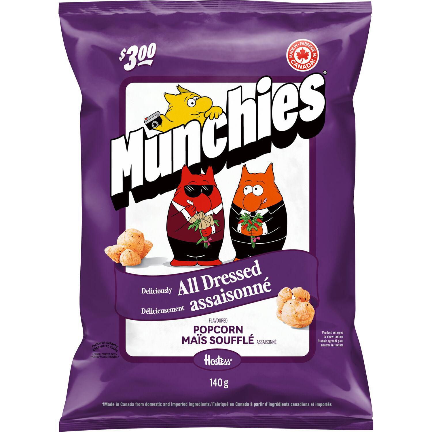 Munchies Deliciously All Dressed Flavoured Popcorn, 140 g.