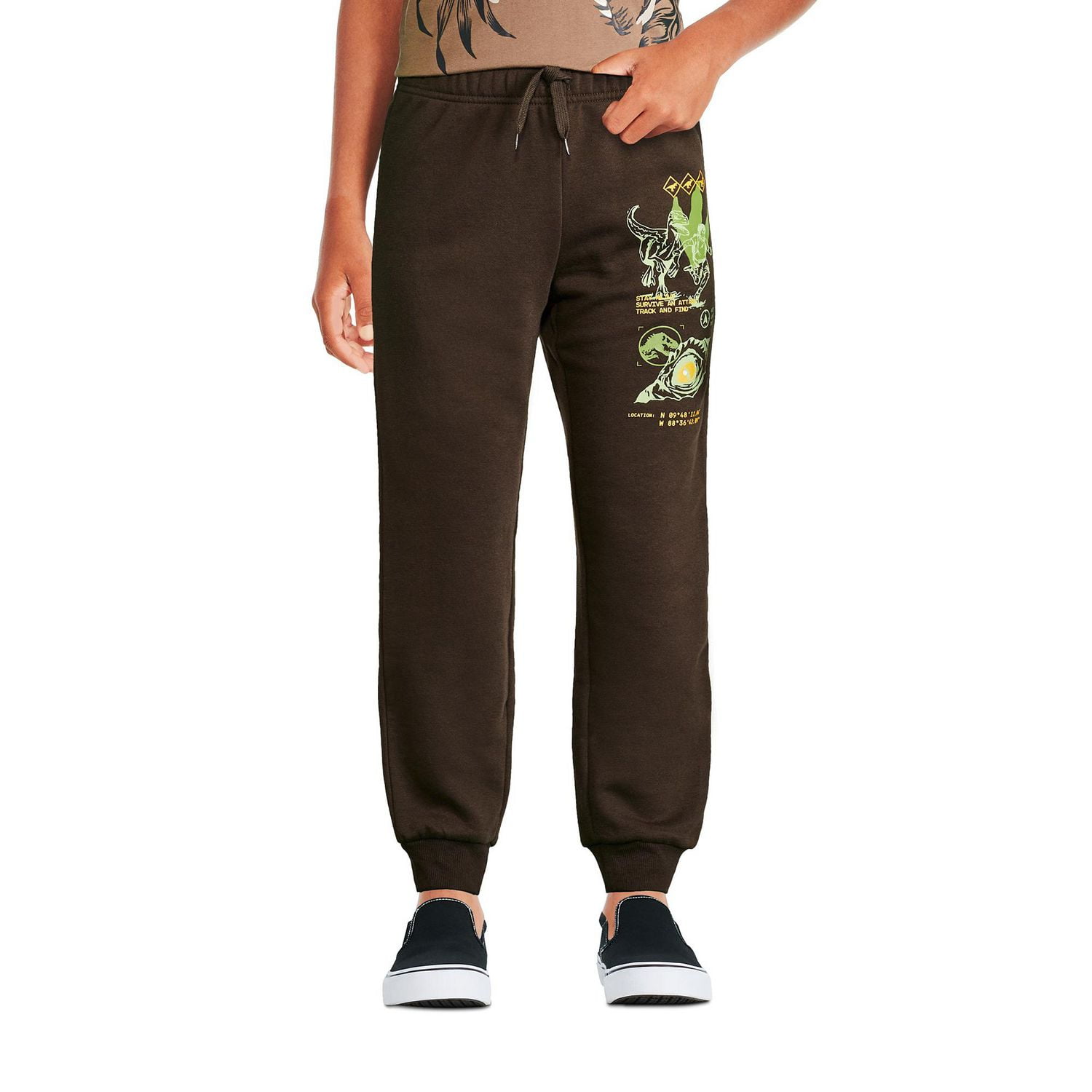 Jurassic Park Boys' Fleece Jogger, Sizes XS-XL