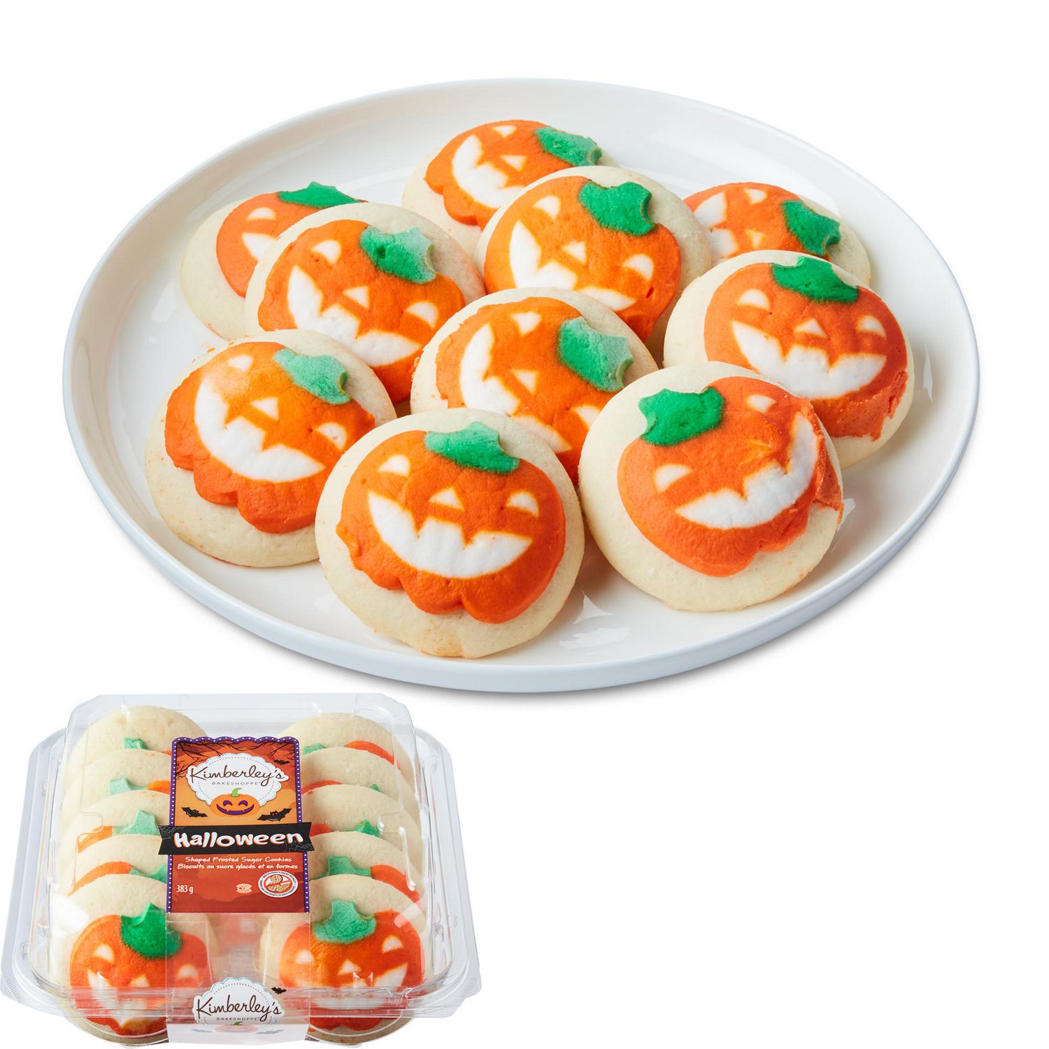 Kimberley’s Bakeshoppe Halloween Shaped Frosted Sugar Cookies