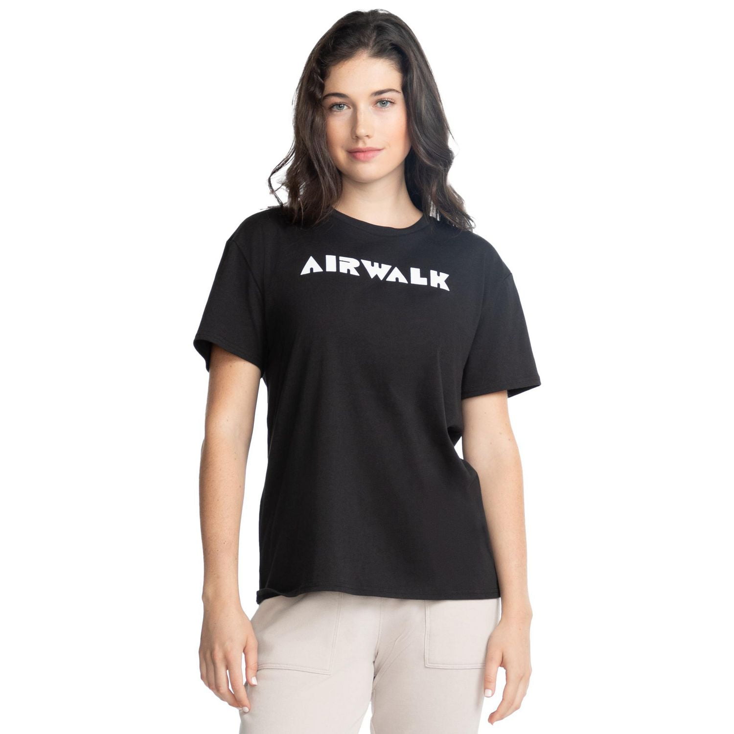 AIRWALK FEMME HAUT À MANCHES COURTES AVEC LOGO Tailles XS – XXL