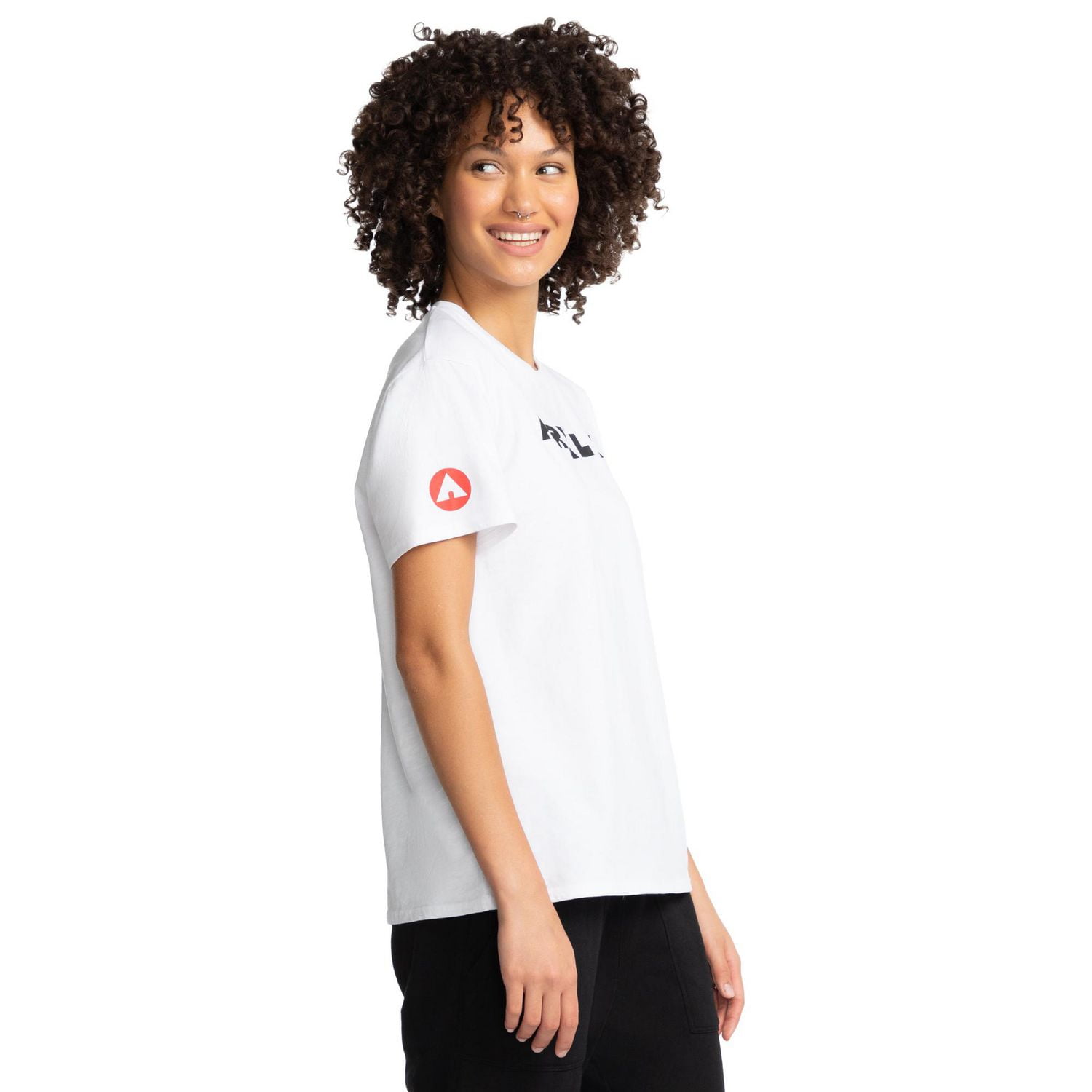 AIRWALK FEMME HAUT À MANCHES COURTES AVEC LOGO Tailles XS – XXL