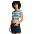 thumbnail image 2 of AIRWALK 2X2 RIB CROPPED ZIP TEE, 2 of 6