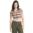 thumbnail image 1 of AIRWALK 2X2 RIB CROPPED ZIP TEE, 1 of 7