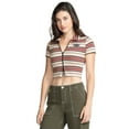 thumbnail image 2 of AIRWALK 2X2 RIB CROPPED ZIP TEE, 2 of 7