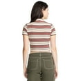 thumbnail image 3 of AIRWALK 2X2 RIB CROPPED ZIP TEE, 3 of 7
