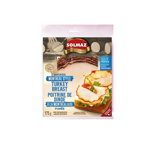 Solmaz Halal Poitrine de Dinde Fumée à la Montréalaise 175gr