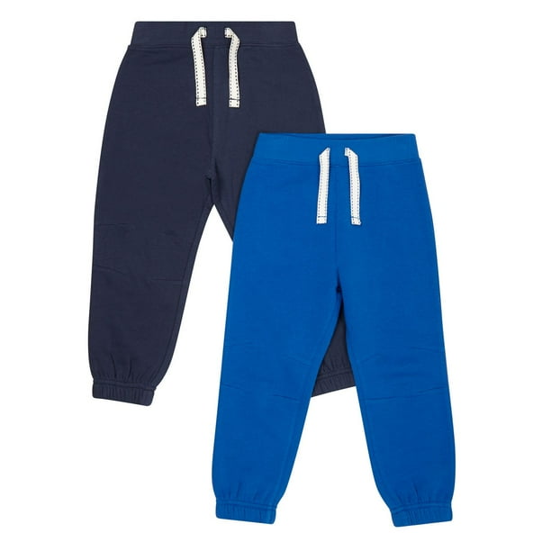 Paq. de 2 pantalons d'entraînement George marine et bleu de cobalt pour bambins