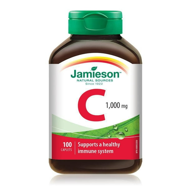 Jamieson High Potency Vitamin C 1,000 mg Caplets, 100 caplets