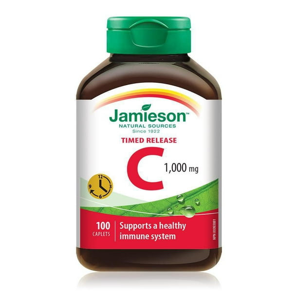 Jamieson Comprimés de vitamine C 1 000 mg à Dégagement Graduel 100 comprimés