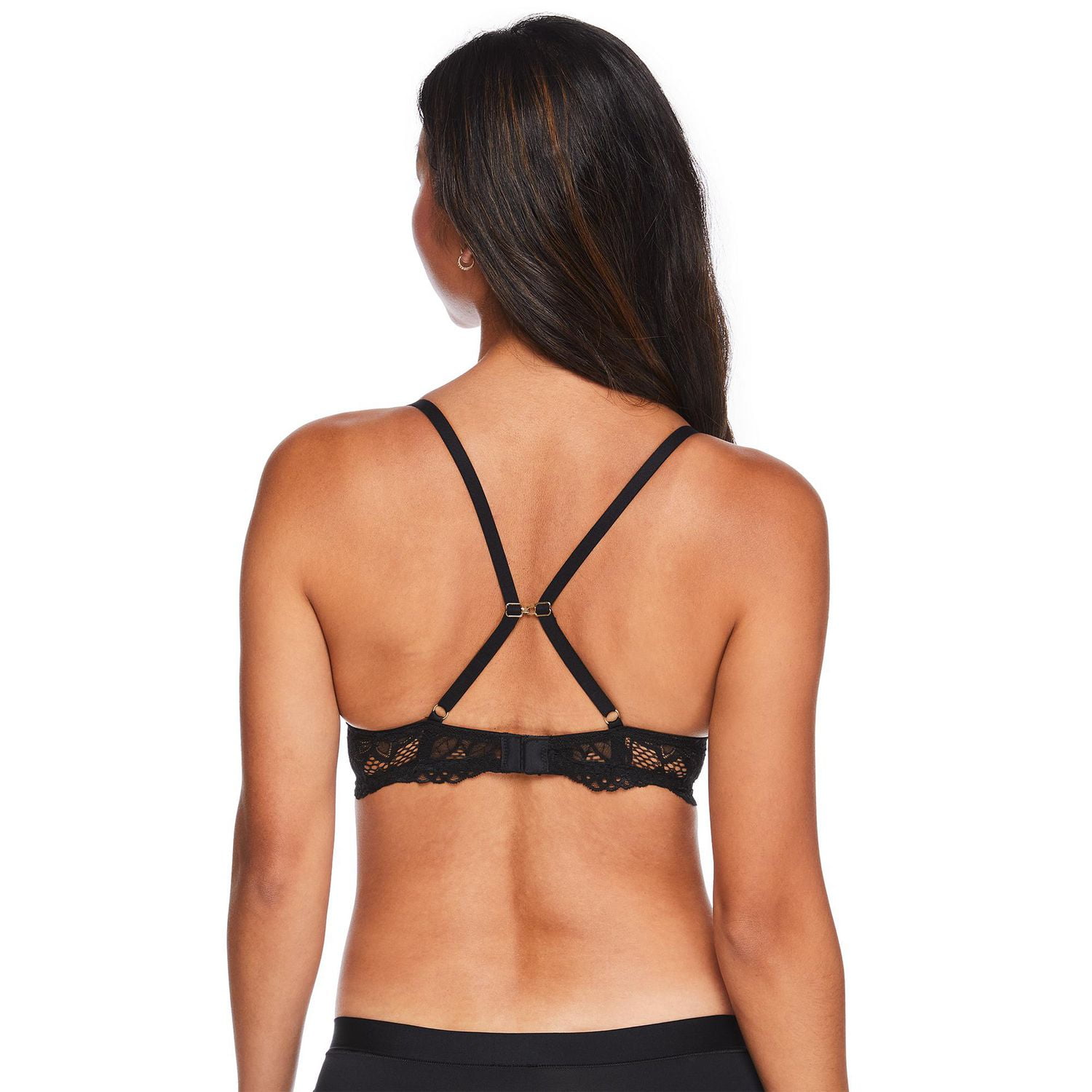 Soutien-gorge pigeonnant rembourré en dentelle George pour femmes Tailles 34A-38C