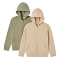 thumbnail image 1 of George Boys' Full-Zip Hoodie 2-Pack, 1 of 2