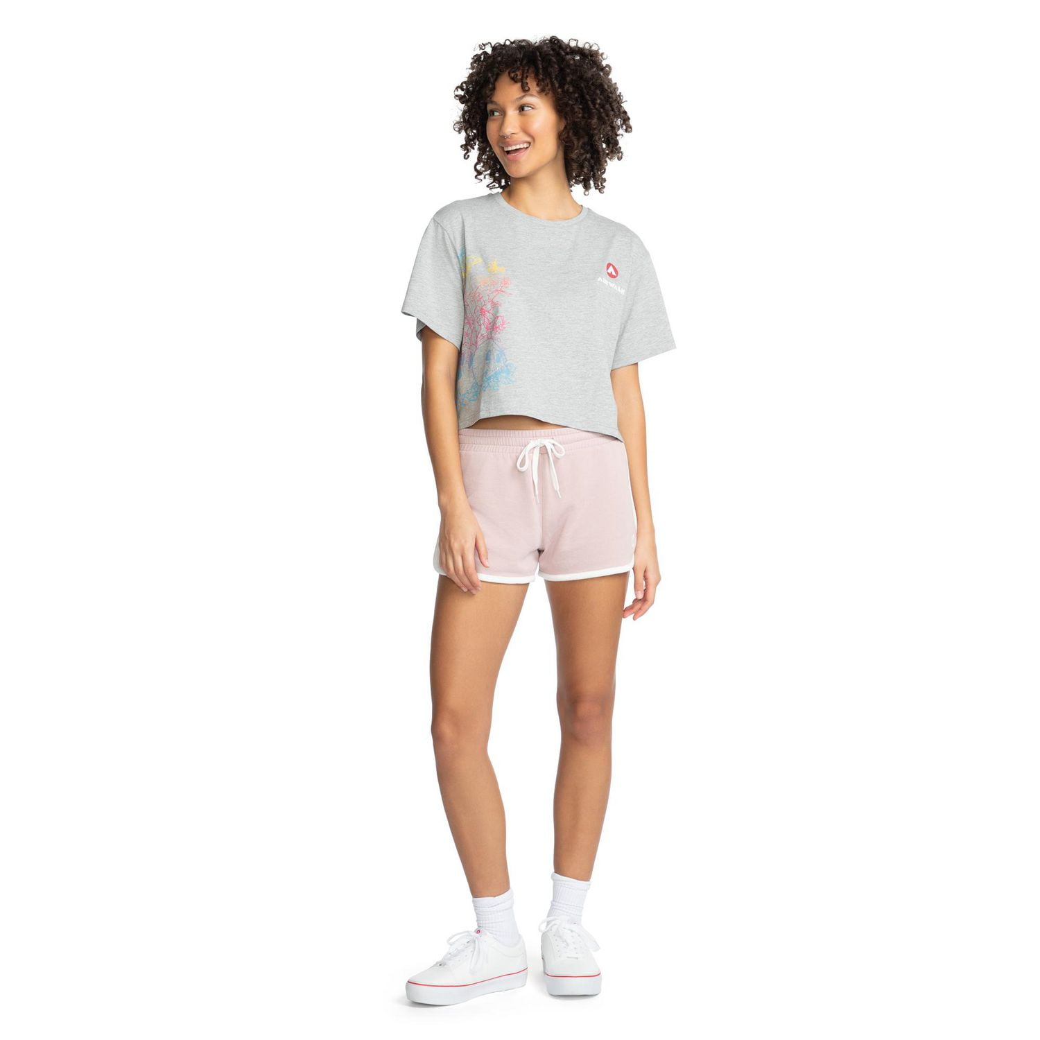 AIRWALK JERSEY CROPPED TEE