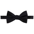 thumbnail image 2 of George Men's Classic Solid Black Bow Tie, 2 of 4