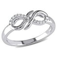 thumbnail image 1 of Miabella Diamond-Accent Sterling Silver Infinity Ring, 1 of 5
