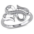 thumbnail image 1 of Miabella Diamond-Accent Sterling Silver Infinity Heart Ring, 1 of 5