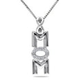 thumbnail image 1 of Miabella Diamond-Accent Sterling Silver Infinity "mom" Pendant, 18", 1 of 4