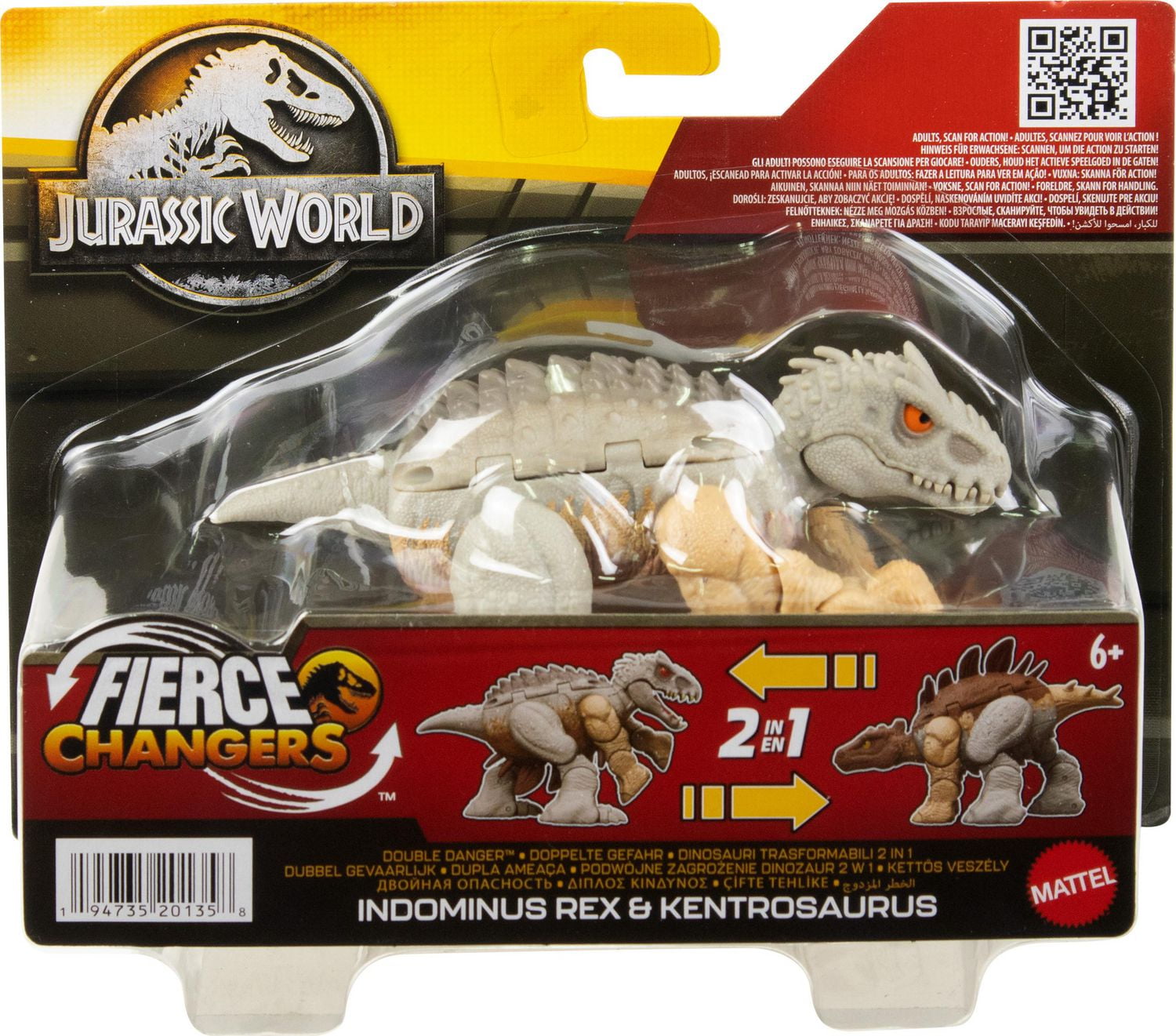 Jurassic World Kentrosaurus to Indominus Rex Dinosaur Transforming