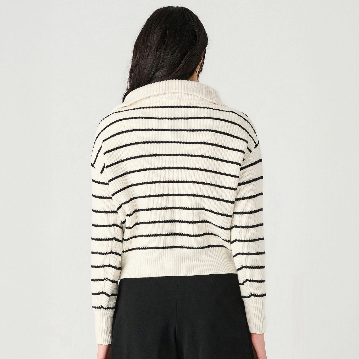 Devoted pull à manches longues et demi-fermeture éclair