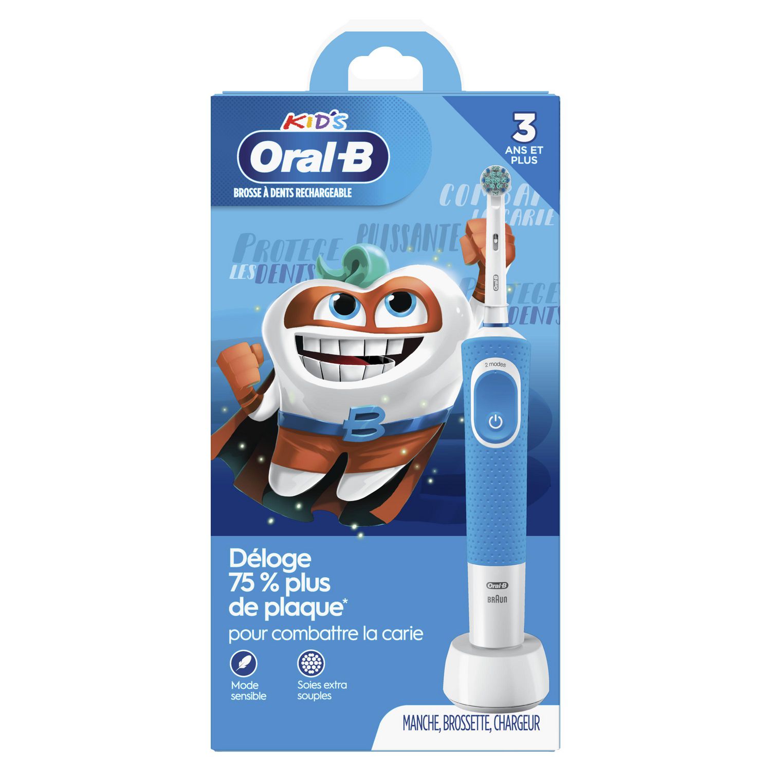 Brosse à dents électrique pour enfants Oral-B avec brossette