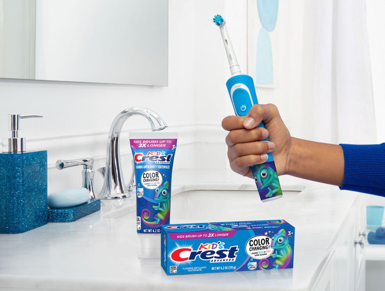 Dr Smith brosse à dents enfants et minuteur brossage rouge ou bleu