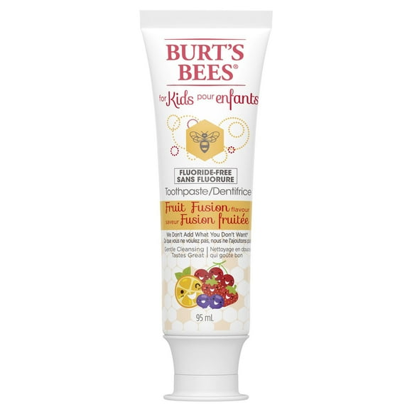 Burt's Bees Kid's Toothpaste, Fluoride Free, Fruit Fusion, 95 mL