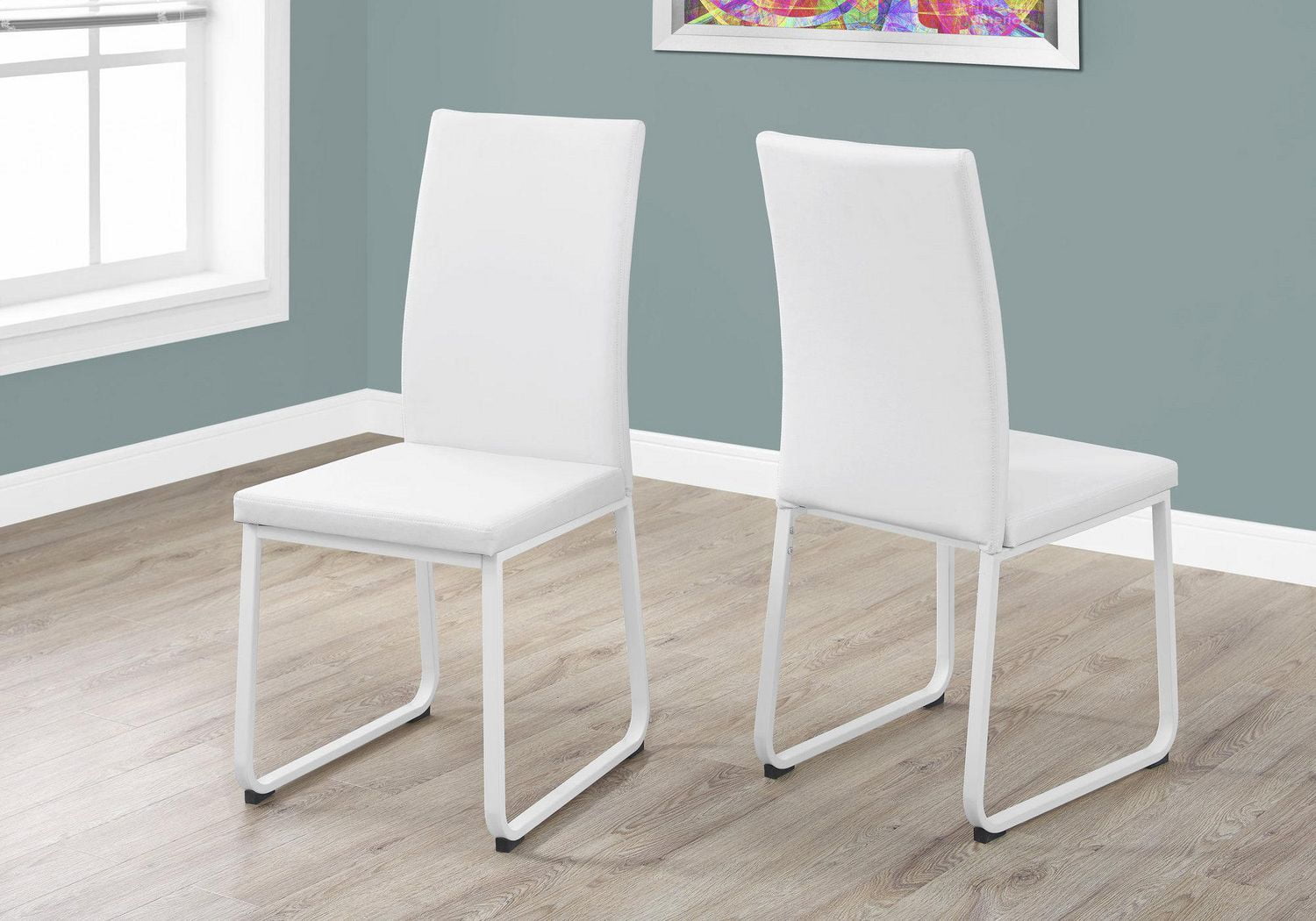 Monarch Specialties White Leather Look Dining Chair Walmart Canada