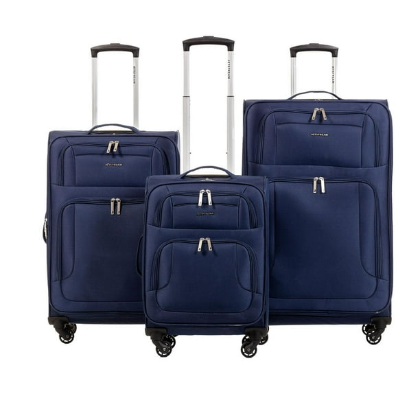 Set de trois valise ultra léger rigide extensible cabine pas cher
