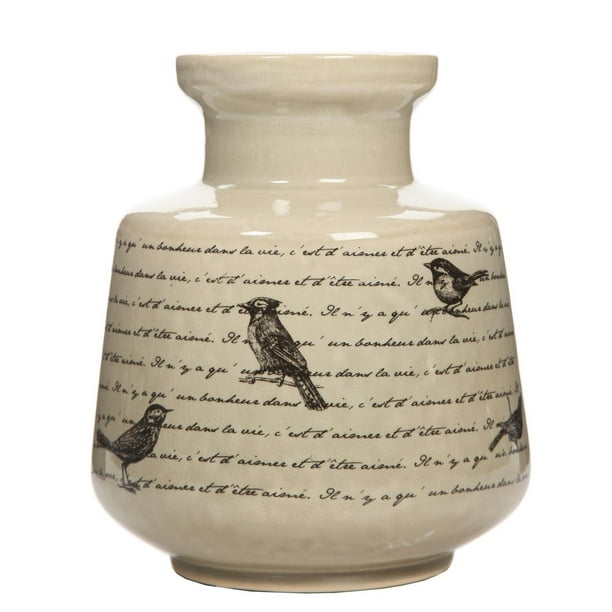 Petit vase oiseaux en céramique HOMETRENDS®