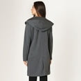thumbnail image 2 of Devoted long sleeve hooded trench coat, 2 of 2