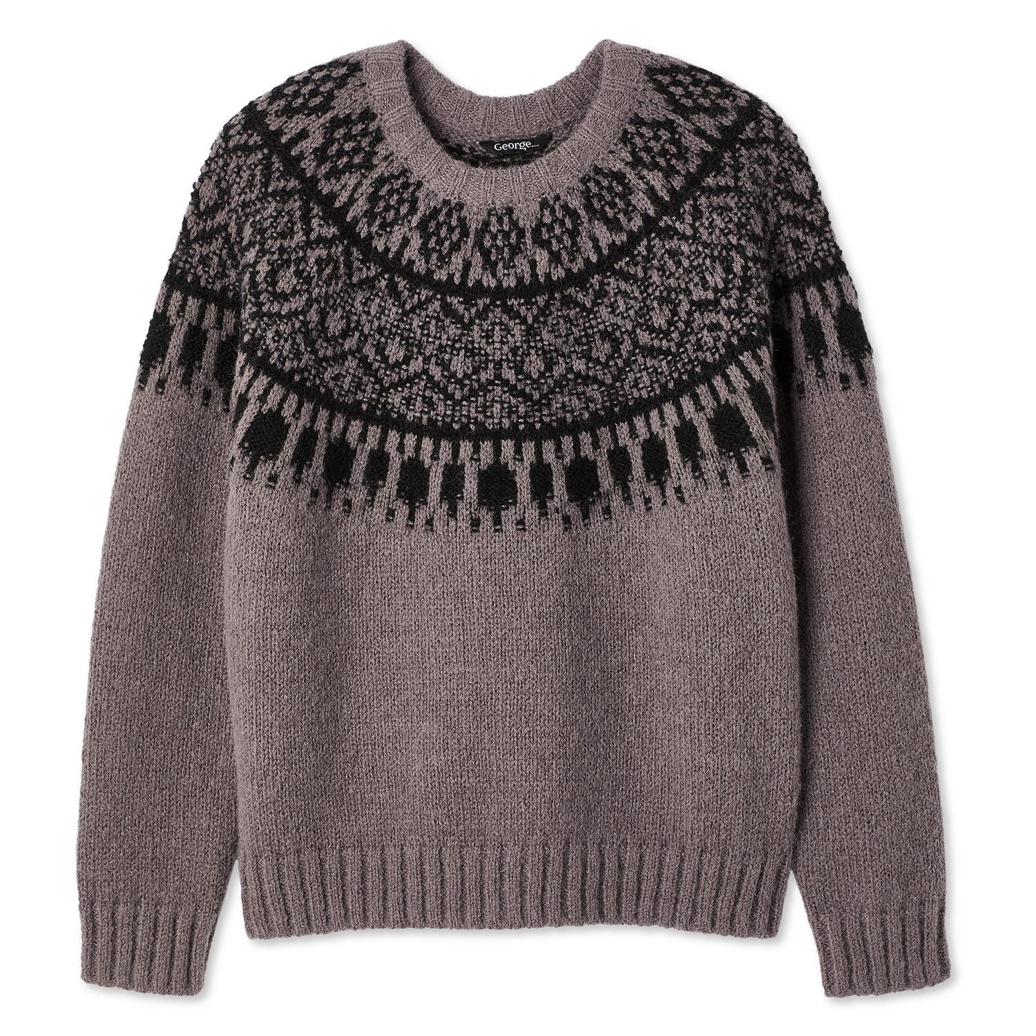 George Women's Fair Isle Sweater, Sizes XS-XXL