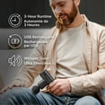 thumbnail image 4 of Pistolet de massage à percussion Homedics Rebound Essentials avec 4 accessoires, 4 of 9