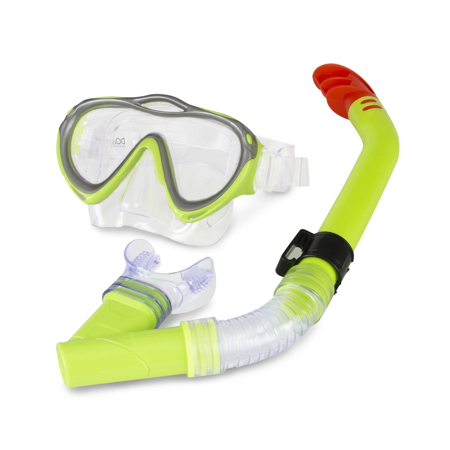Dolfino Pro Manta Pro Youth Mask and Snorkel Combo Yellow / Silver