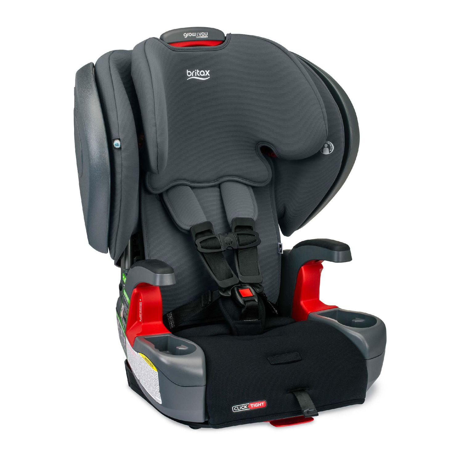 Britax Grow With You ClickTight Harness 2 Booster Black Ombre SafeWash Walmart