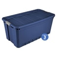 thumbnail image 1 of Sterilite Boîte Empilable 189L- Bleu- 3PK, 1 of 3