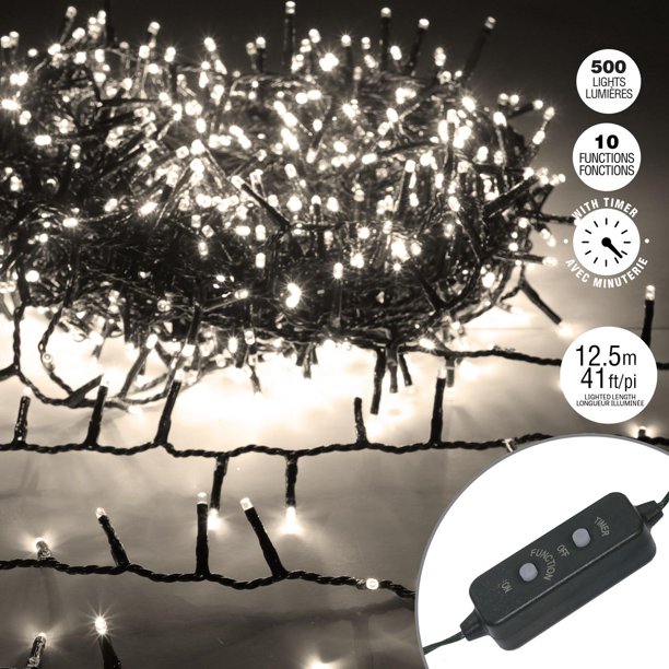 500 Count Warm White LED Multifunction Light String, Multifunction LED ...