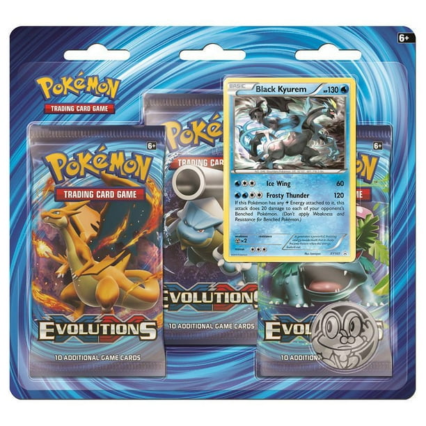Cartes à échanger Pokemon XY12 Evolutions en 3 paquets double Kyurem blue – Anglais