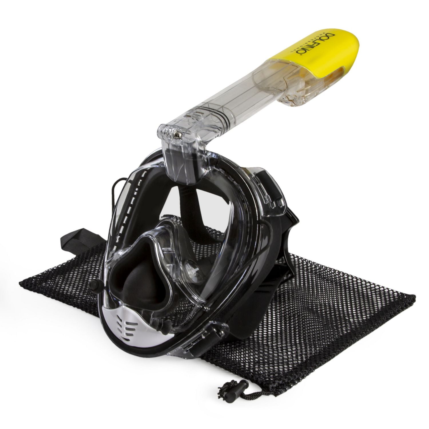 Frontier X Adult Full Face Swim Mask, Medium /Large Black Walmart