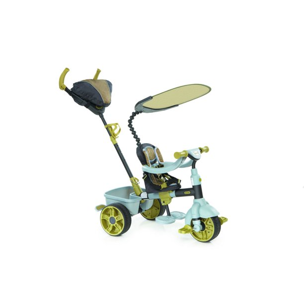 Tricycle 4 en 1 de modèle sport - vert