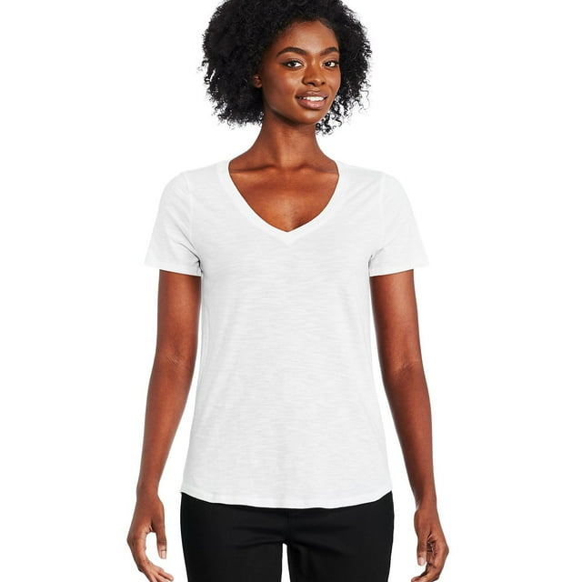 George Women's Core Slub V-Neckline Tee