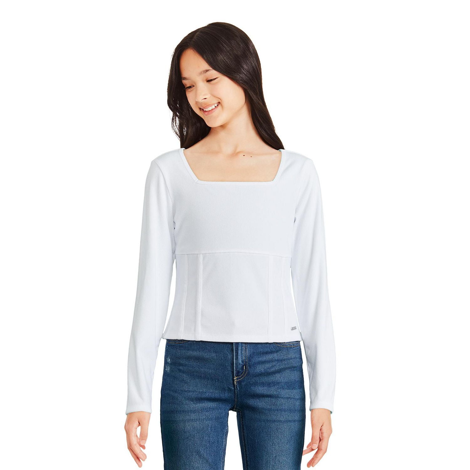 Haut à coutures Justice pour filles