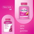 thumbnail image 3 of One A Day Multi+ Hair, Skin & Nails Multivitamin Gummies for Women and Men – Daily Vitamin Plus Support for Healthy Hair, Skin and Nails with Biotin, 3 of 11