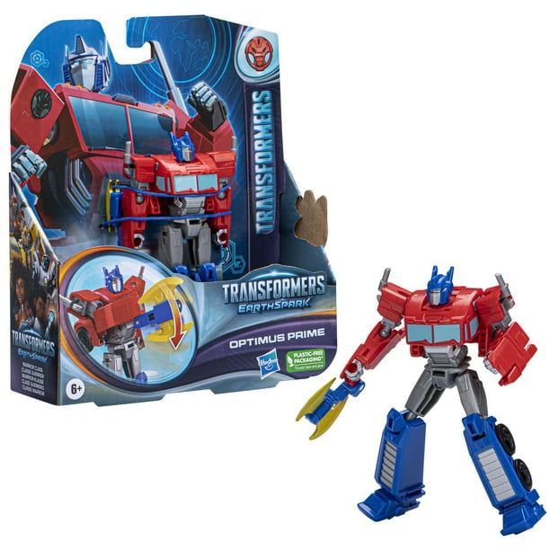 Transformers EarthSpark, figurine articulée Optimus Prime de 12,5 cm de  classe Guerrier, jouet robot pour enfants, à partir de 6 ans 