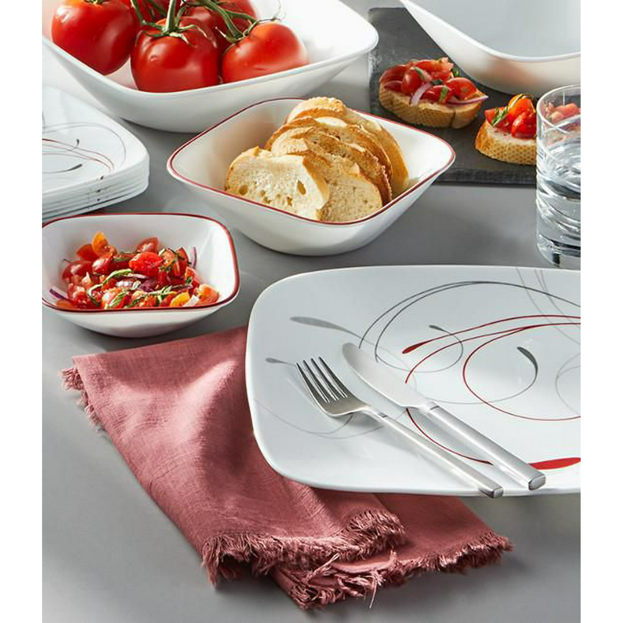 Square Splendor 18piece Dinnerware Set, Service For, 40 OFF