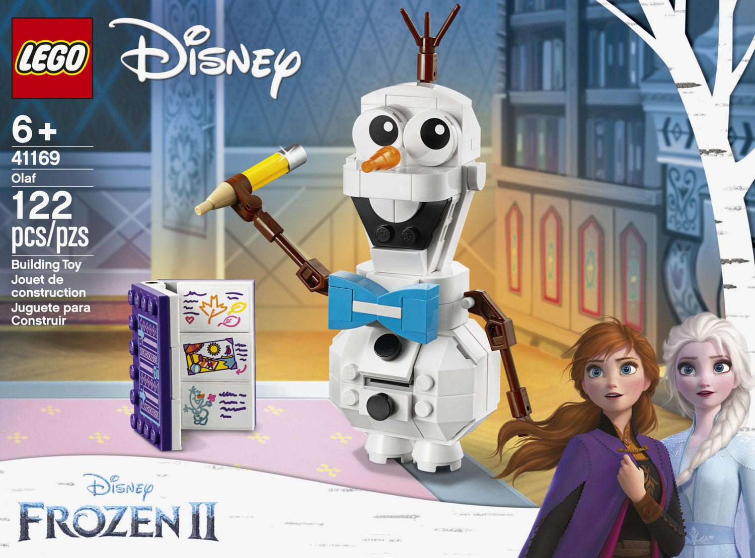 LEGO Disney Frozen II Olaf 41169 Toy Building Kit 122 Piece Includes Olaf s journal Walmart